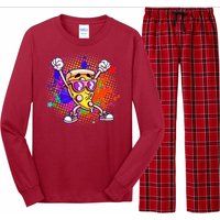 Cool Pizza Splatter Long Sleeve Pajama Set