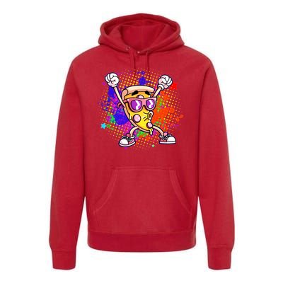 Cool Pizza Splatter Premium Hoodie