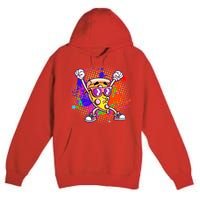 Cool Pizza Splatter Premium Pullover Hoodie