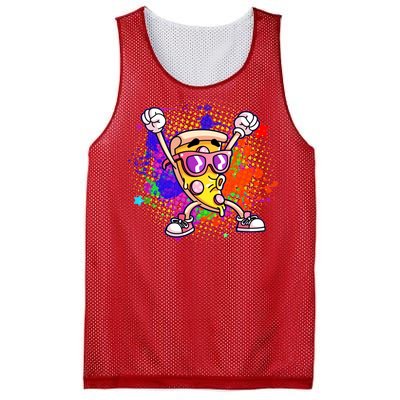 Cool Pizza Splatter Mesh Reversible Basketball Jersey Tank