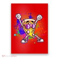 Cool Pizza Splatter Poster