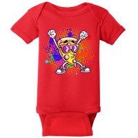 Cool Pizza Splatter Baby Bodysuit