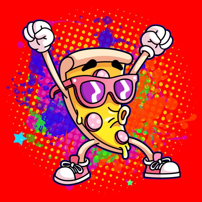 Cool Pizza Splatter Baby Bodysuit