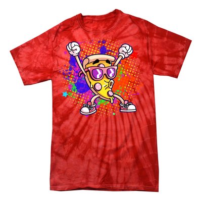 Cool Pizza Splatter Tie-Dye T-Shirt