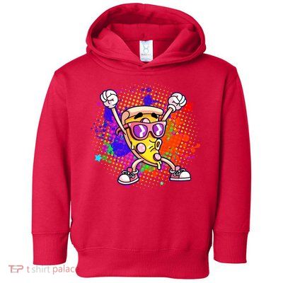 Cool Pizza Splatter Toddler Hoodie