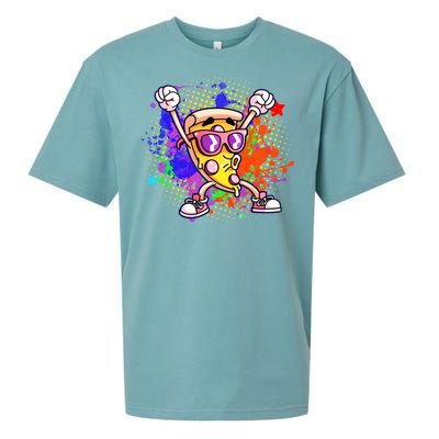 Cool Pizza Splatter Sueded Cloud Jersey T-Shirt