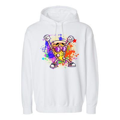 Cool Pizza Splatter Garment-Dyed Fleece Hoodie