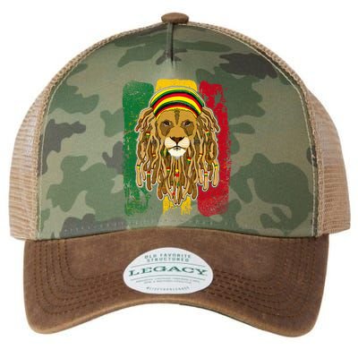 Cool Rasta Lion Legacy Tie Dye Trucker Hat