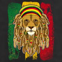 Cool Rasta Lion 7 Panel Mesh Trucker Snapback Hat
