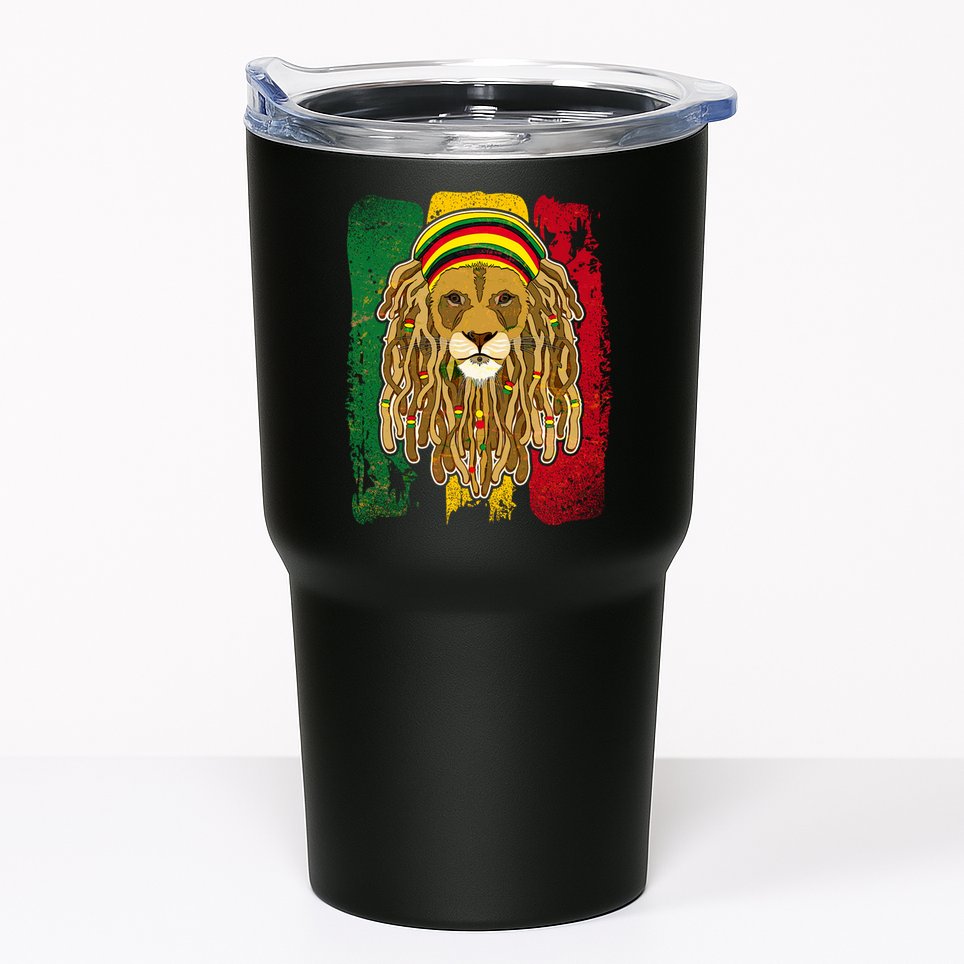 Cool Rasta Lion Tumbler