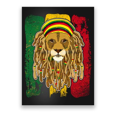 Cool Rasta Lion Poster