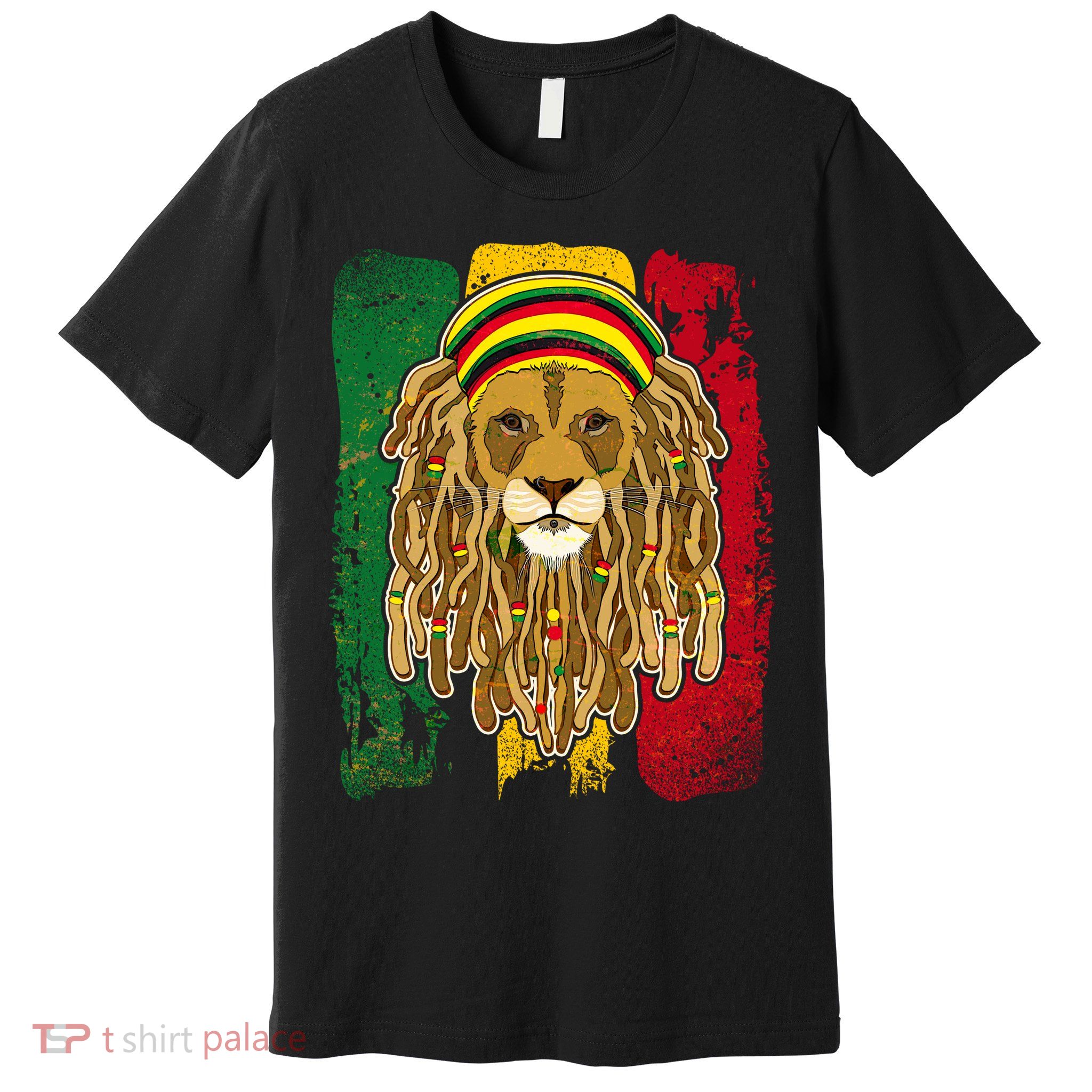 Cool Rasta Lion Premium T-Shirt
