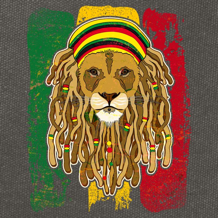 Cool Rasta Lion Cotton Canvas Backpack