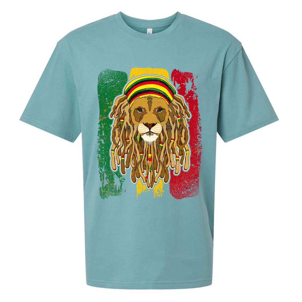 Cool Rasta Lion Sueded Cloud Jersey T-Shirt