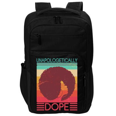 Cool Retro Afro Unapologetically Dope Impact Tech Backpack