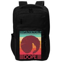 Cool Retro Afro Unapologetically Dope Impact Tech Backpack