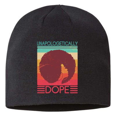 Cool Retro Afro Unapologetically Dope Sustainable Beanie