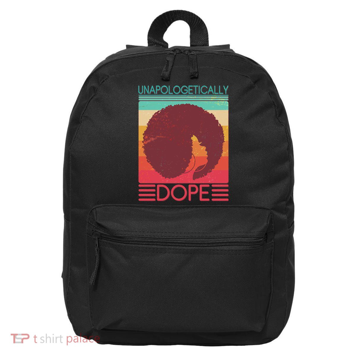 Cool Retro Afro Unapologetically Dope 16 in Basic Backpack
