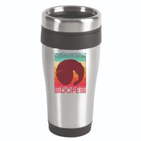 Cool Retro Afro Unapologetically Dope 16oz Travel Tumbler
