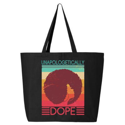 Cool Retro Afro Unapologetically Dope 25L Jumbo Tote