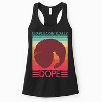 Cool Retro Afro Unapologetically Dope Womens Tank Top