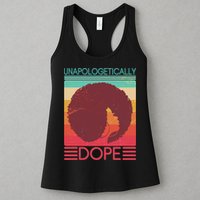 Cool Retro Afro Unapologetically Dope Womens Tank Top