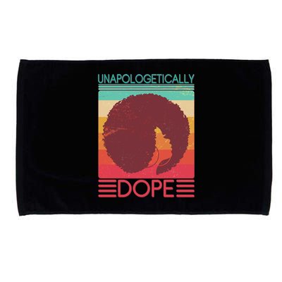Cool Retro Afro Unapologetically Dope Microfiber Hand Towel