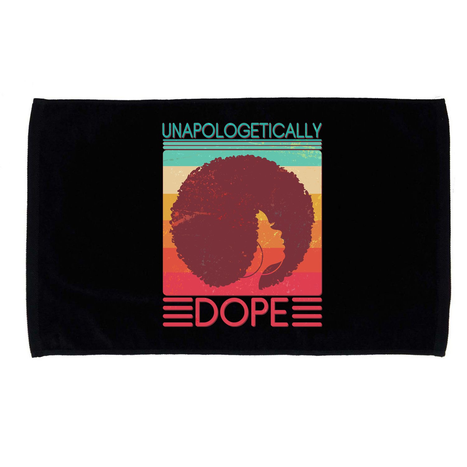 Cool Retro Afro Unapologetically Dope Microfiber Hand Towel