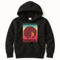 Cool Retro Afro Unapologetically Dope Kids Hoodie