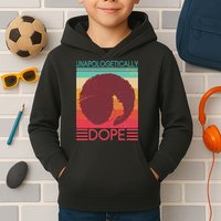 Cool Retro Afro Unapologetically Dope Kids Hoodie