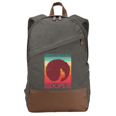 Cool Retro Afro Unapologetically Dope Cotton Canvas Backpack