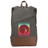Cool Retro Afro Unapologetically Dope Cotton Canvas Backpack