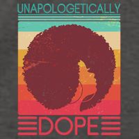 Cool Retro Afro Unapologetically Dope Vector Backpack