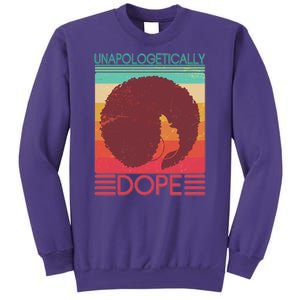 Cool Retro Afro Unapologetically Dope Sweatshirt