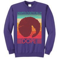 Cool Retro Afro Unapologetically Dope Sweatshirt