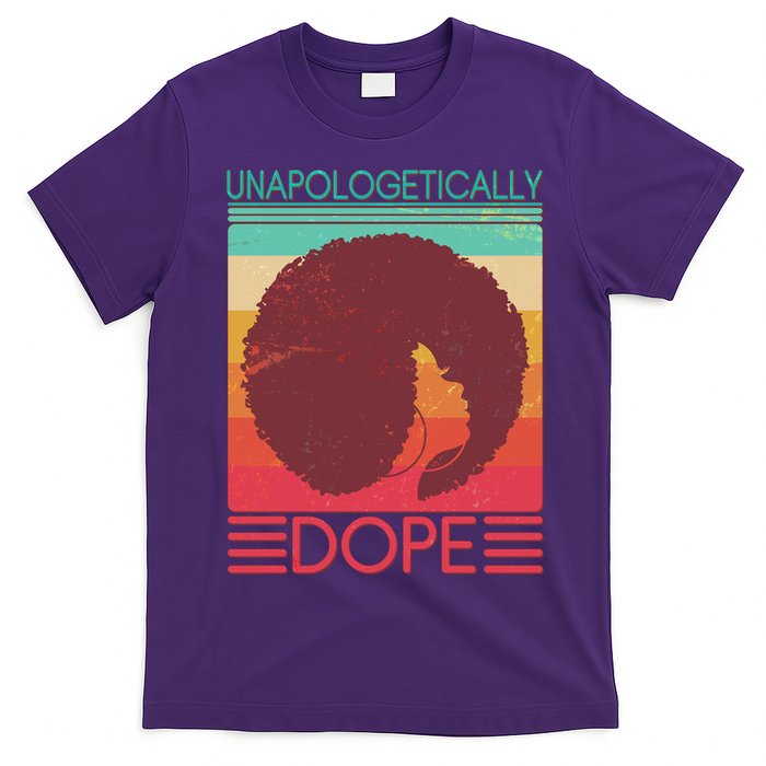 Cool Retro Afro Unapologetically Dope T-Shirt