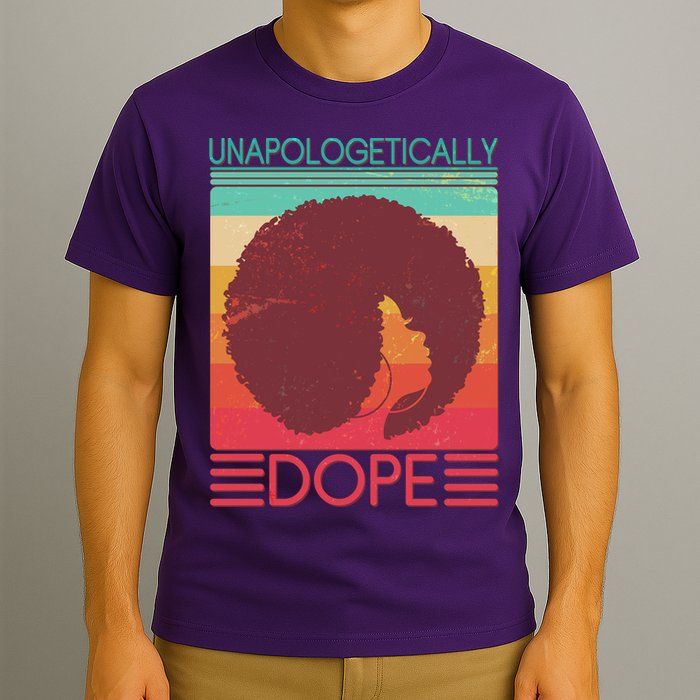 Cool Retro Afro Unapologetically Dope T-Shirt