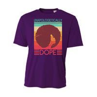 Cool Retro Afro Unapologetically Dope Youth Performance Sprint T-Shirt