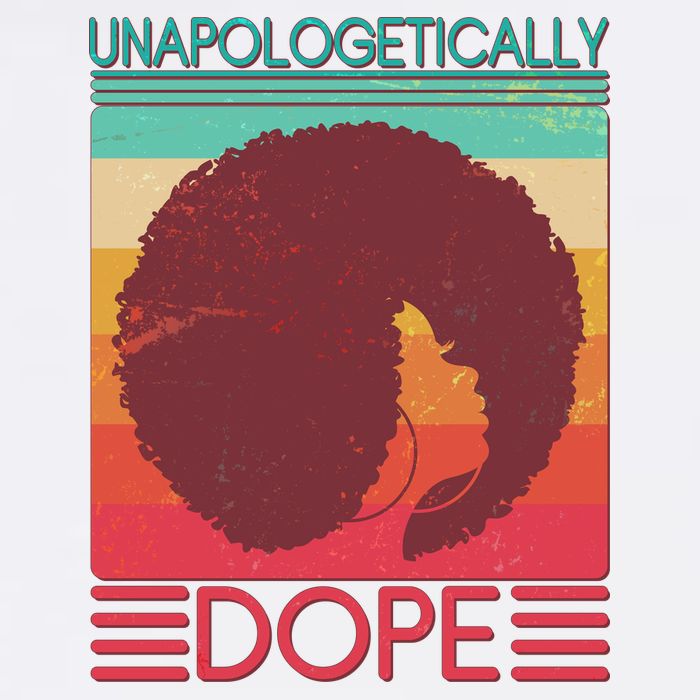 Cool Retro Afro Unapologetically Dope Garment-Dyed Sweatshirt