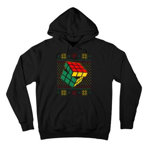 Cool Retro Classic Cube Ugly Christmas Sweater Hoodie