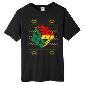 Cool Retro Classic Cube Ugly Christmas Sweater Tall Fusion ChromaSoft Performance T-Shirt