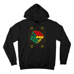 Cool Retro Classic Cube Ugly Christmas Sweater Tall Hoodie