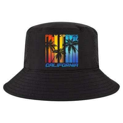 Cool Retro Palm Springs California  Cool Comfort Performance Bucket Hat