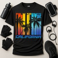 Cool Retro Palm Springs California  Cooling Performance Crew T-Shirt