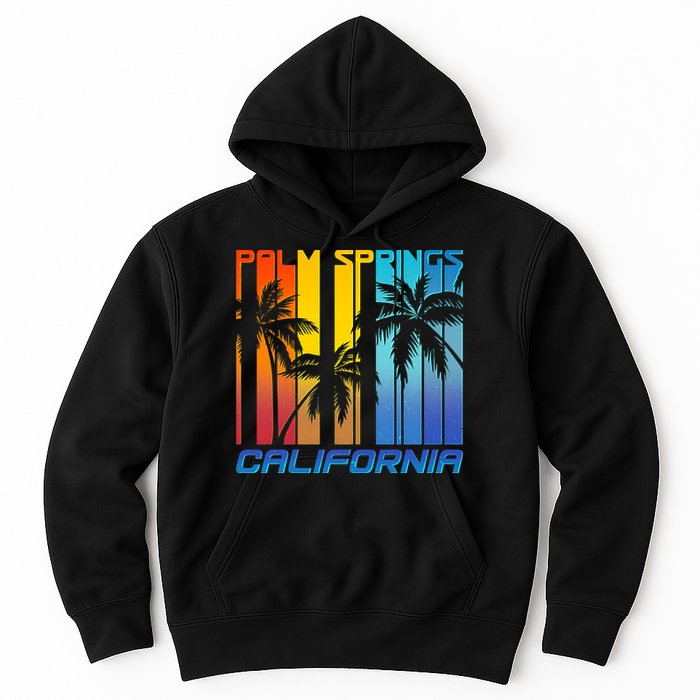 Cool Retro Palm Springs California  Hoodie