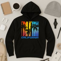 Cool Retro Palm Springs California  Hoodie