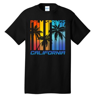 Cool Retro Palm Springs California  Tall T-Shirt