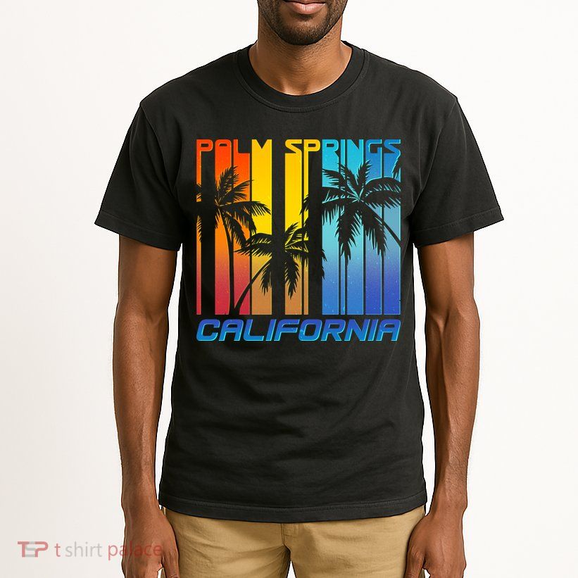 Cool Retro Palm Springs California  Tall T-Shirt