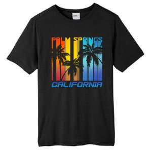 Cool Retro Palm Springs California  Tall Fusion ChromaSoft Performance T-Shirt