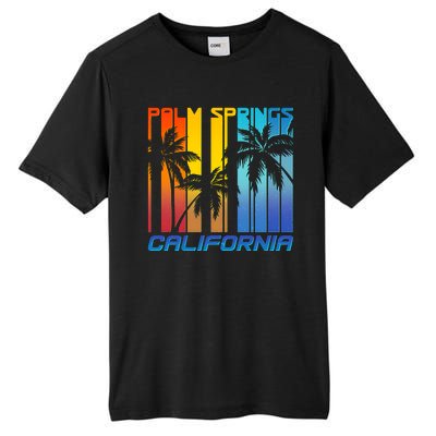 Cool Retro Palm Springs California  Tall Fusion ChromaSoft Performance T-Shirt